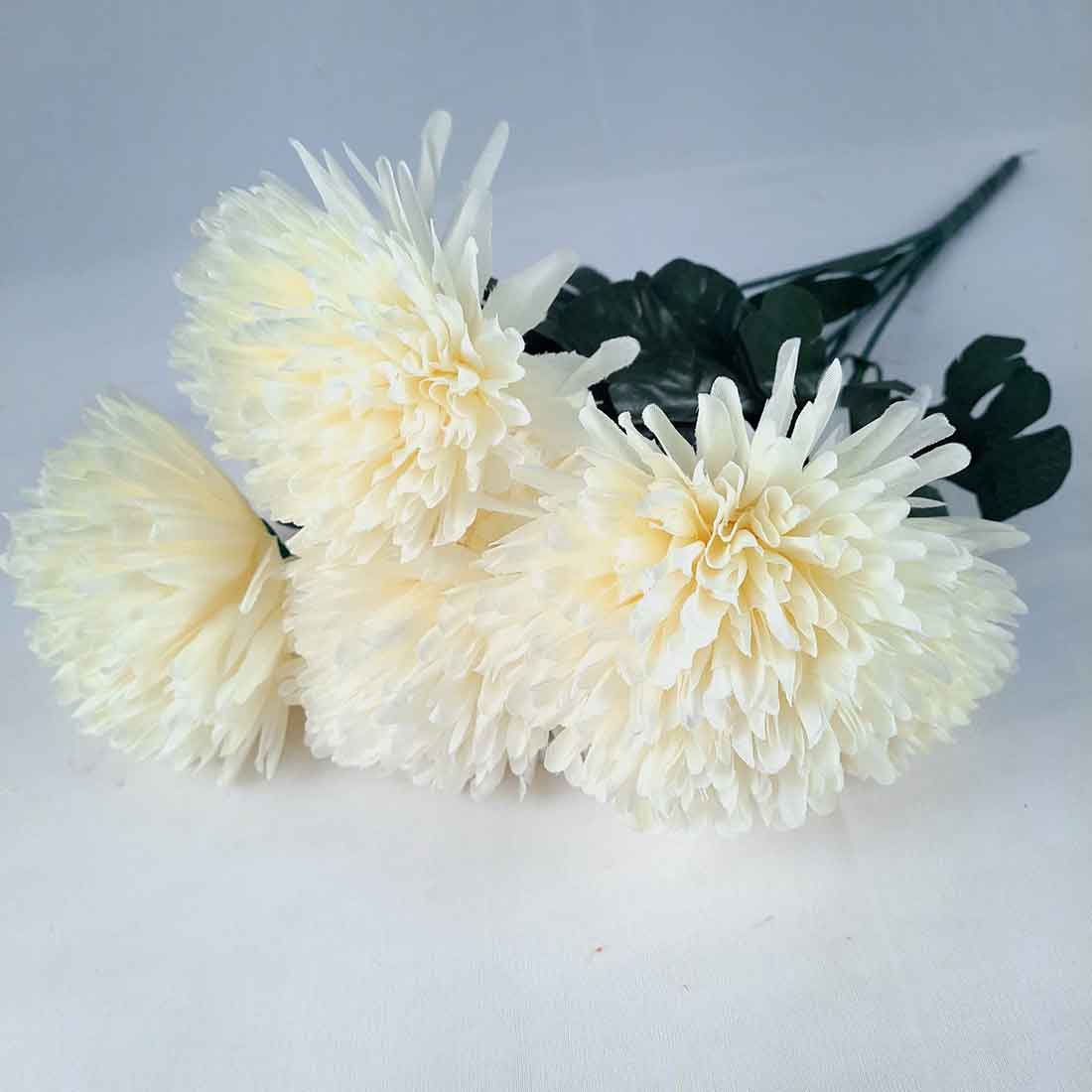 Artificial Flowers Bunch- Apkamart #color_White