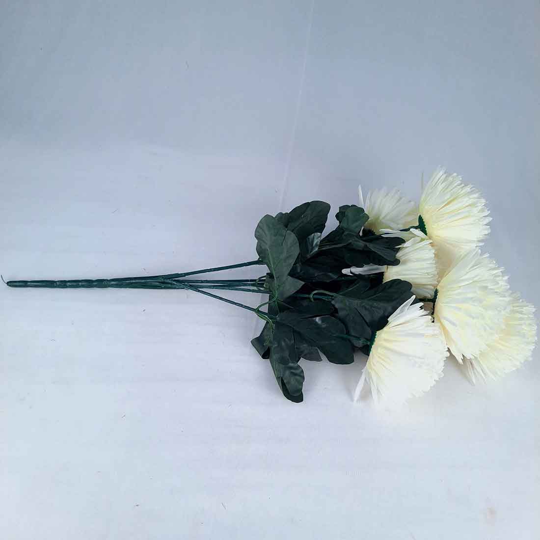 Artificial Flowers Bunch- Apkamart #color_White