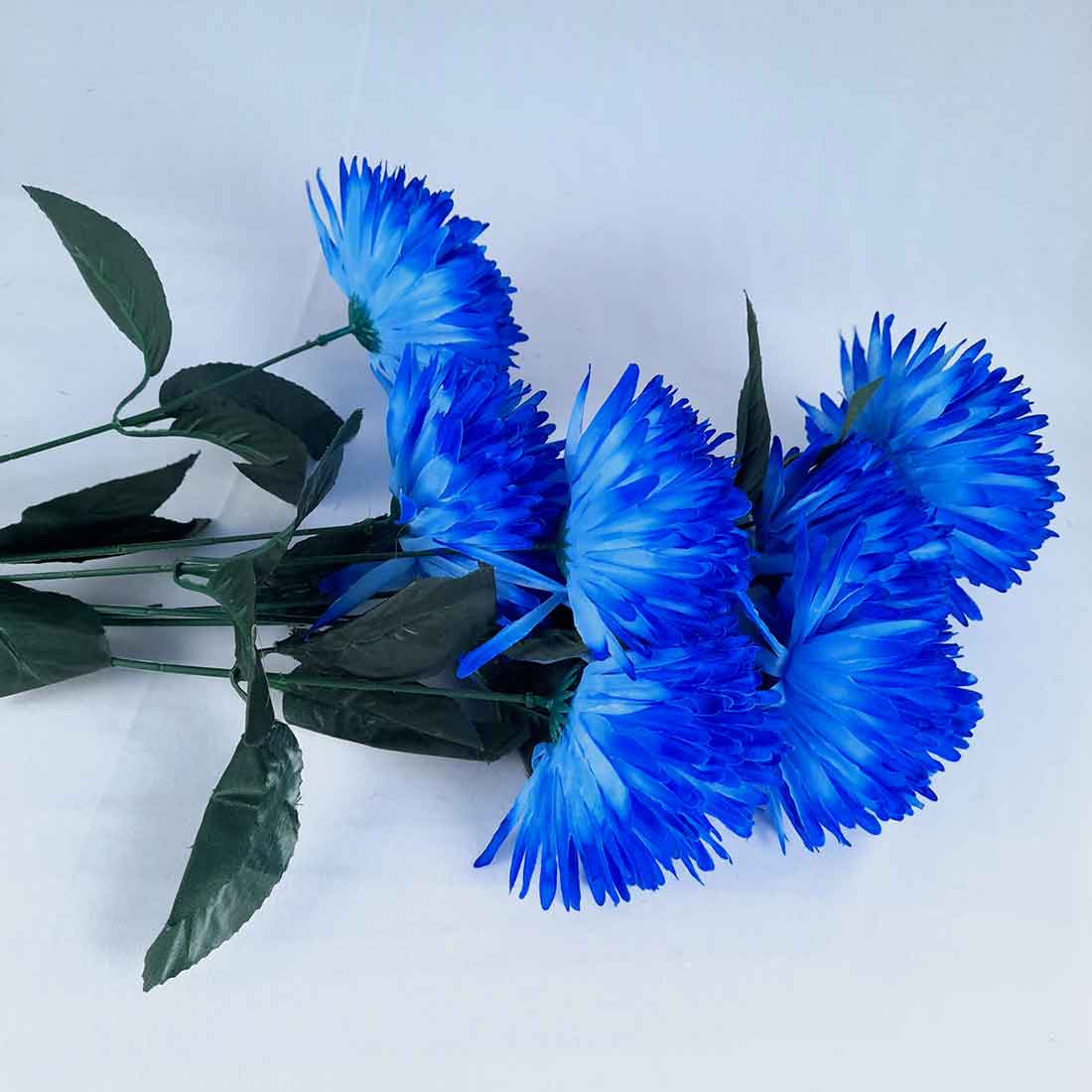 Artificial Flowers Bunch- Apkamart #color_Blue