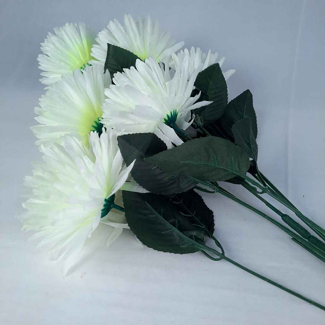 Artificial Flowers Bunch- Apkamart #color_White
