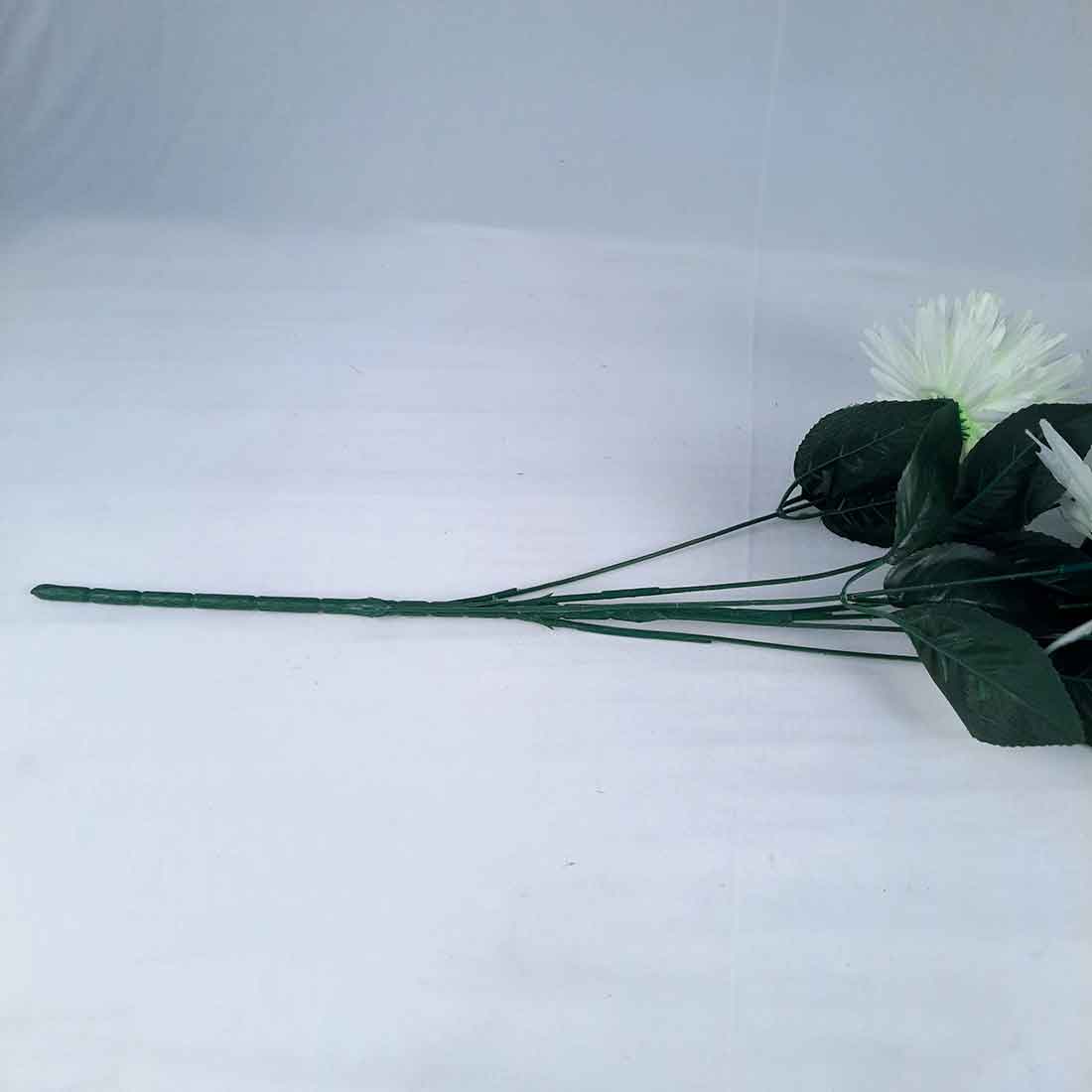 Artificial Flowers Bunch- Apkamart #color_White