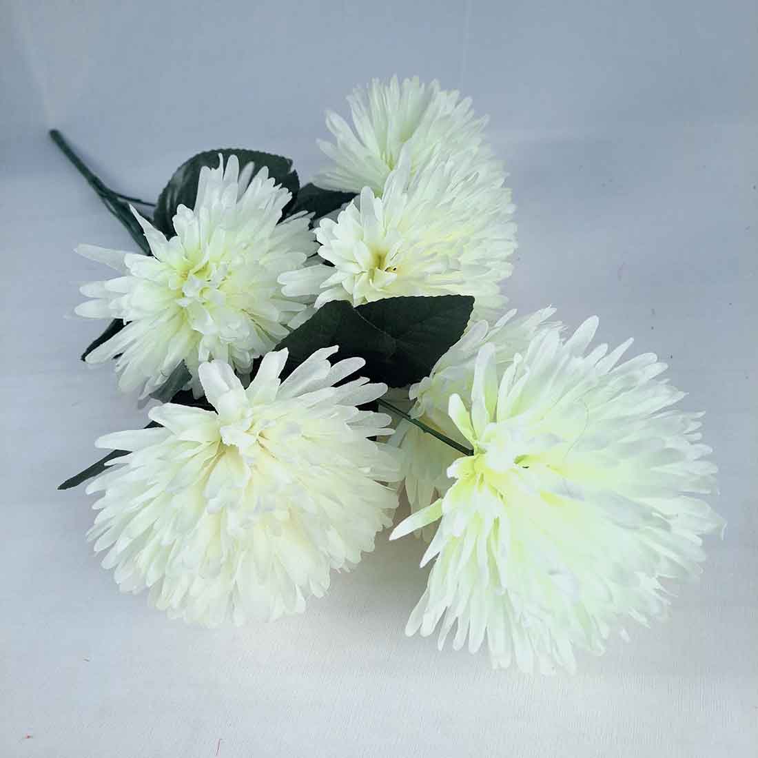 Artificial Flowers Bunch- Apkamart #color_White