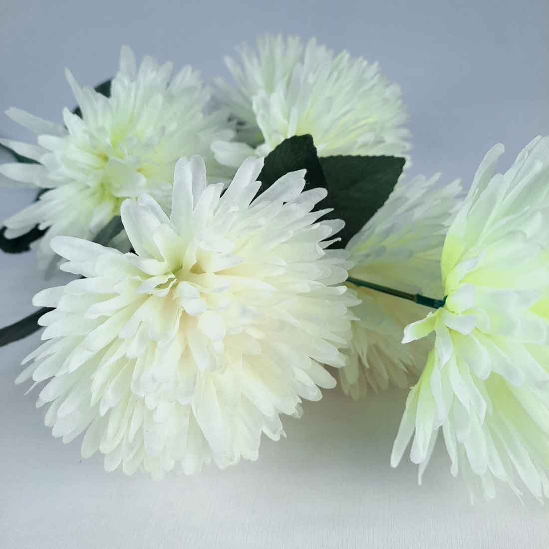 Artificial Flowers Bunch- Apkamart #color_White