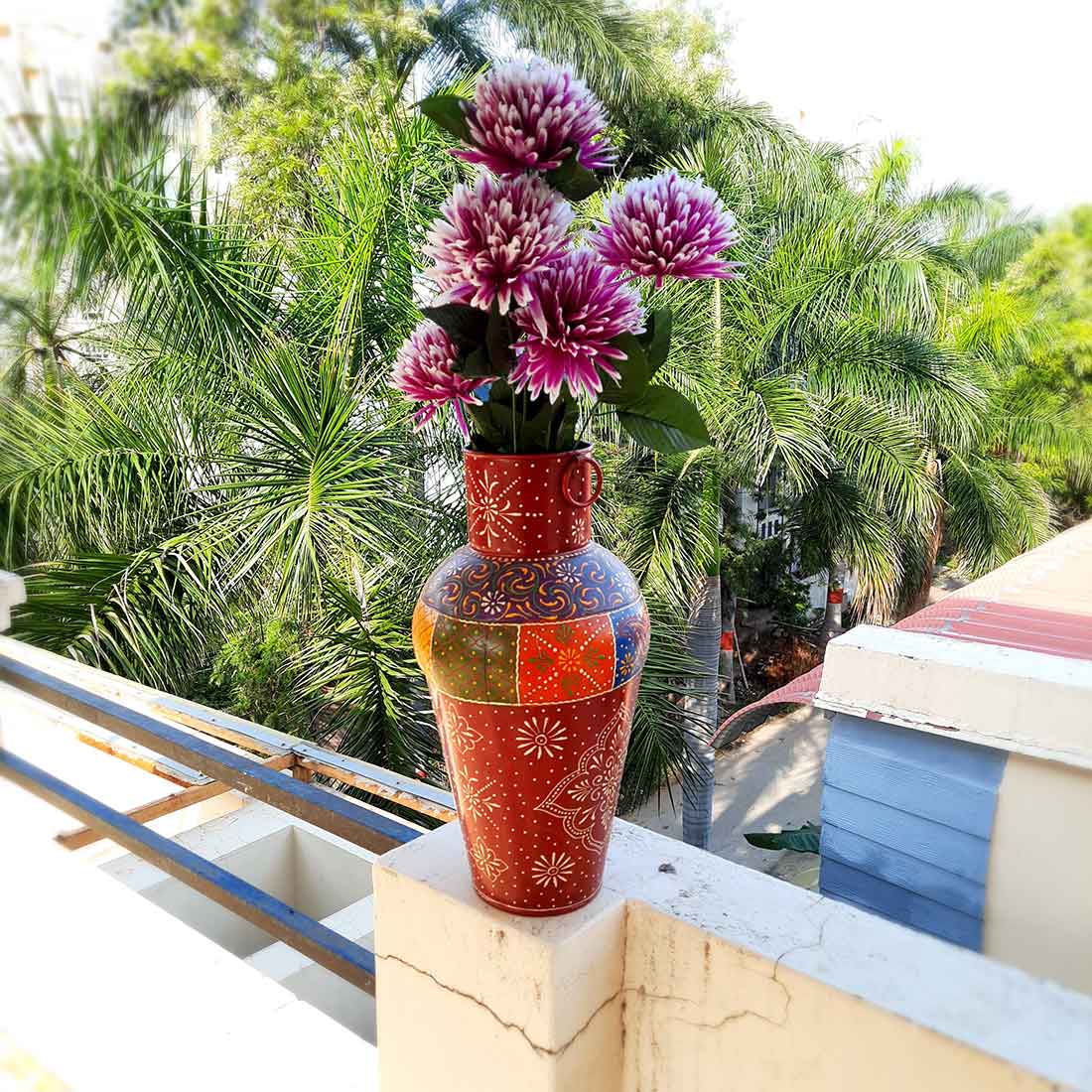 Artificial Flowers Bunch- Apkamart #color_Purple