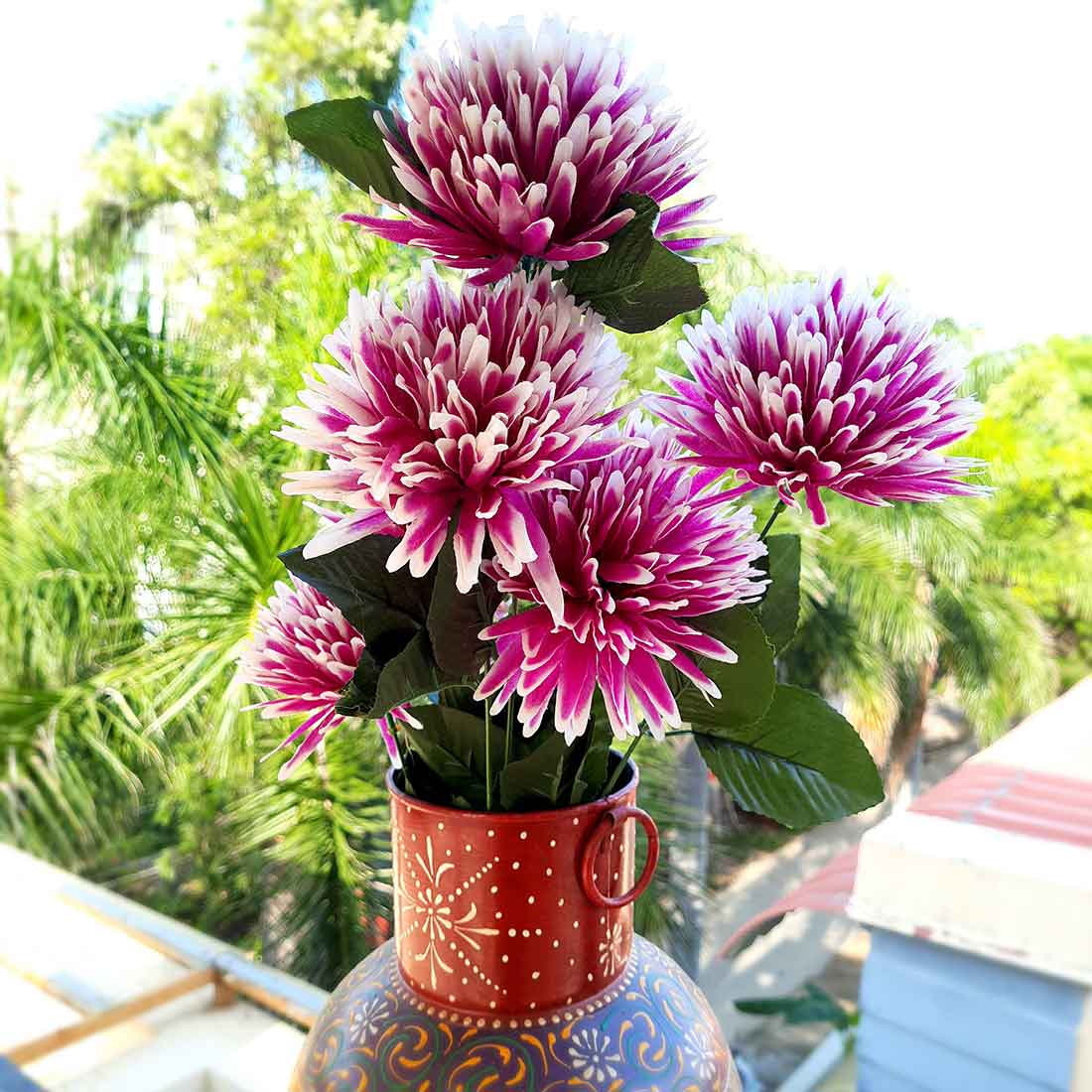 Artificial Flowers Bunch- Apkamart #color_Purple