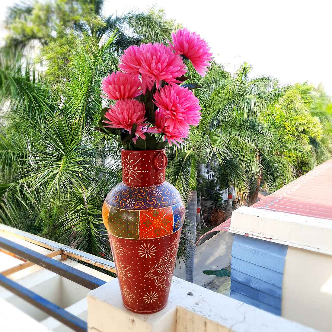 Artificial Flowers Bunch- Apkamart #color_Pink