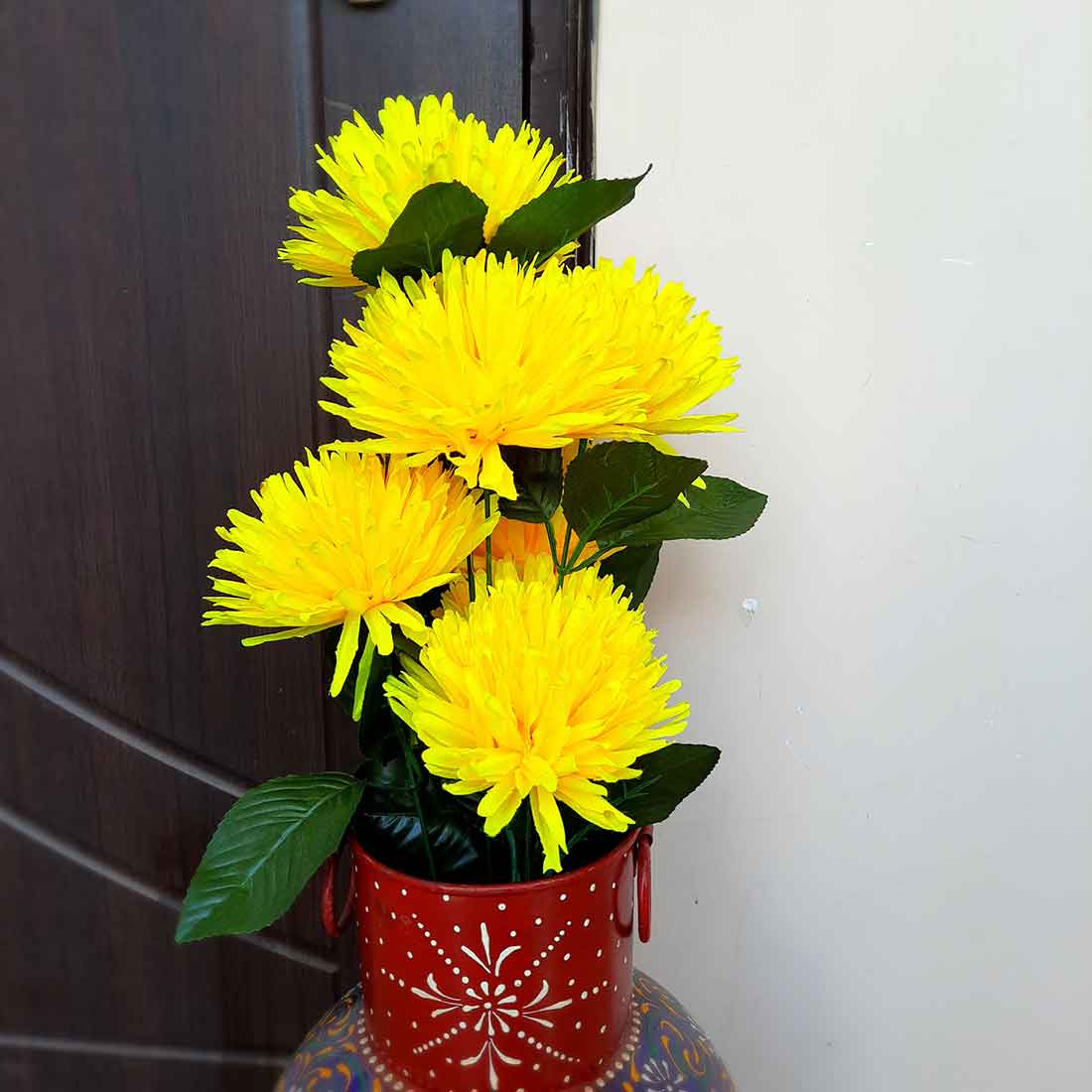 Artificial Flowers Bunch- Apkamart #color_Yellow