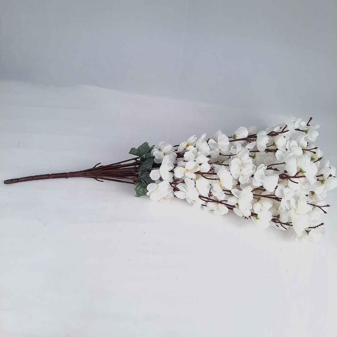 Artificial Flowers Bunch- Apkamart #color_White