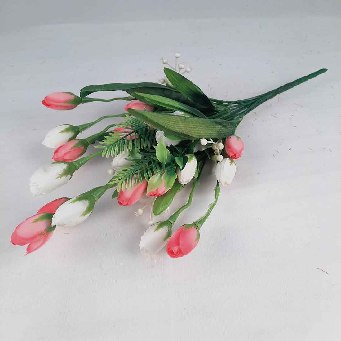 Artificial Flower Bunch- Apkamart #color_Light Pink