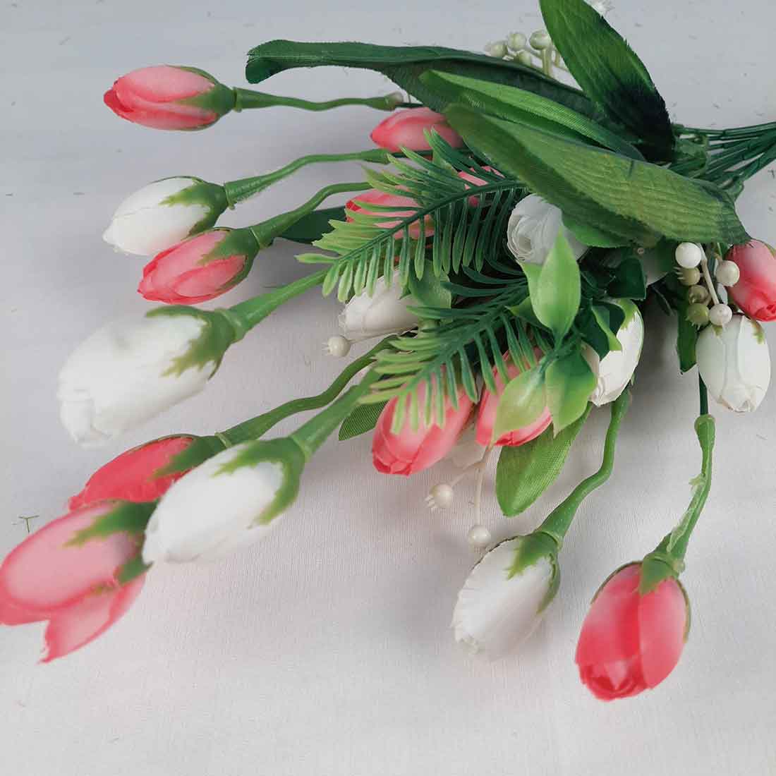 Artificial Flower Bunch- Apkamart #color_Light Pink