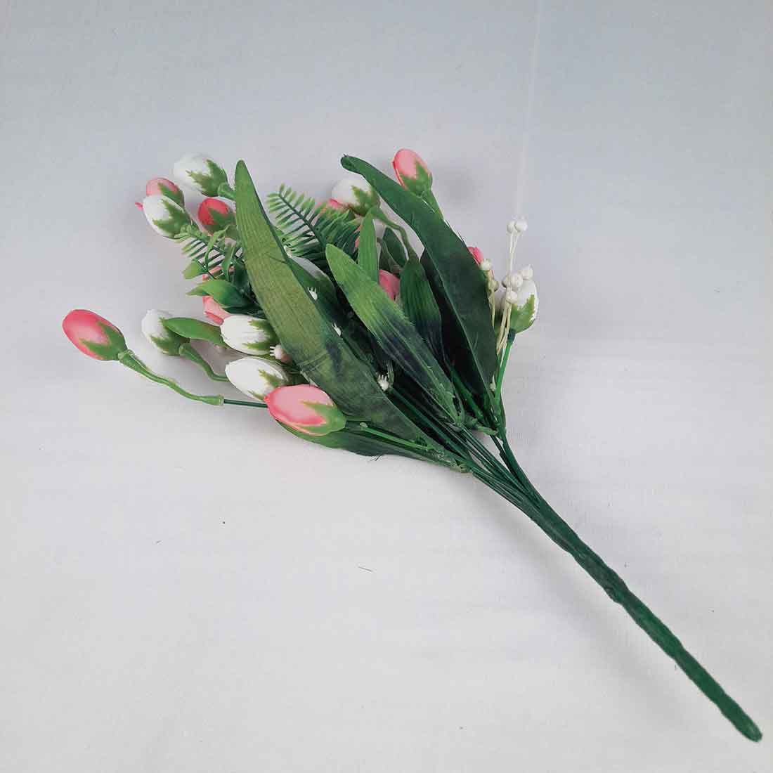 Artificial Flower Bunch- Apkamart #color_Light Pink