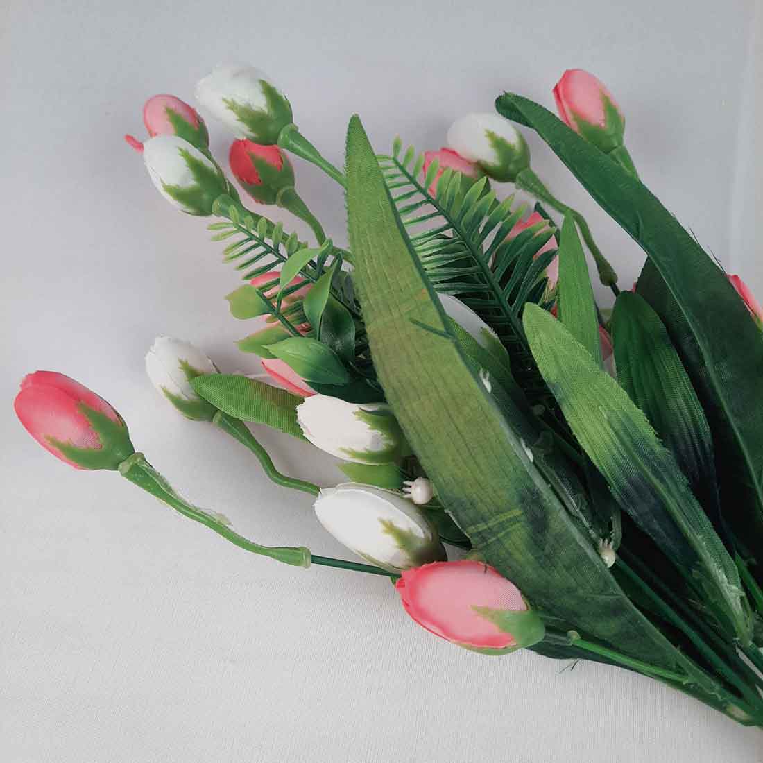 Artificial Flower Bunch- Apkamart #color_Light Pink