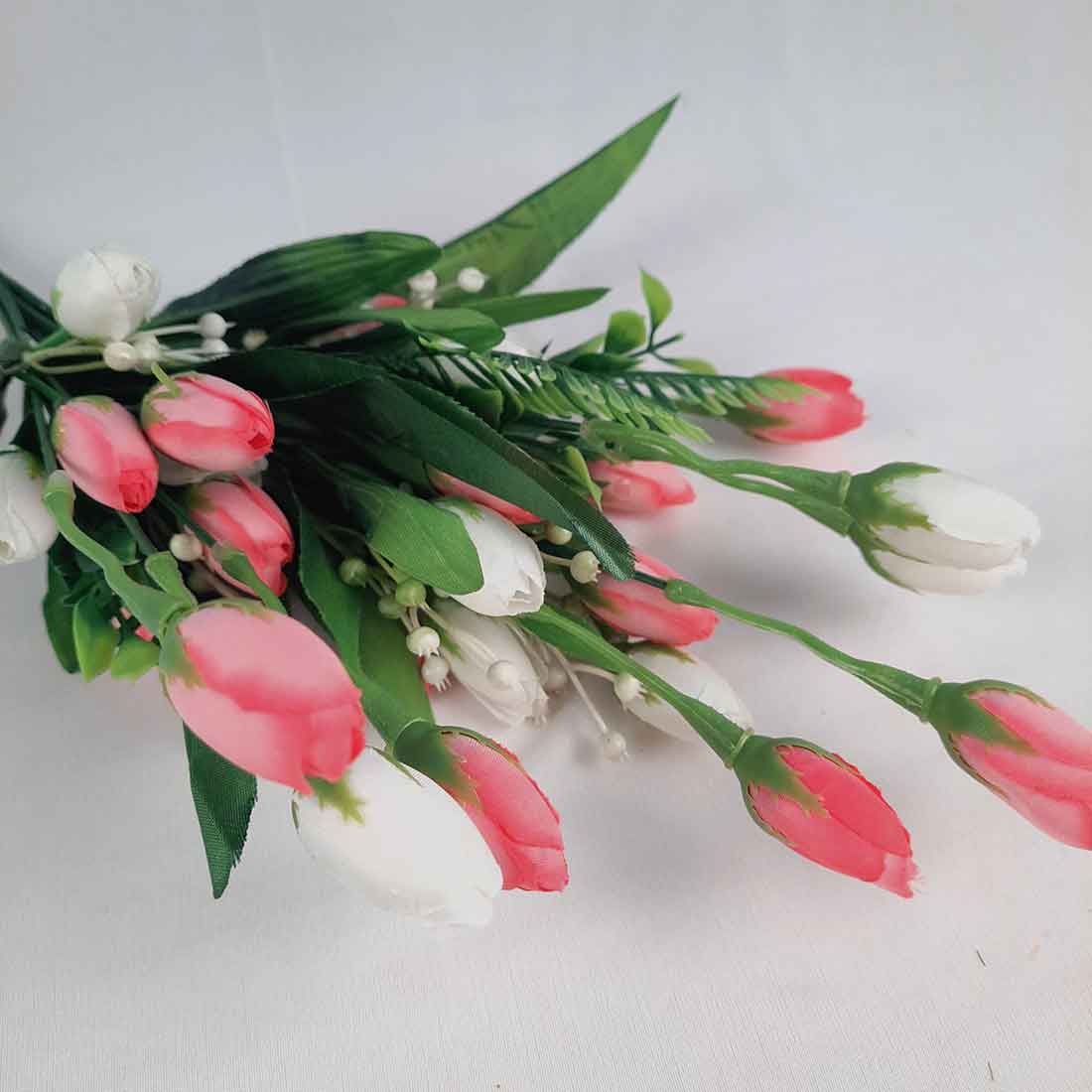 Artificial Flower Bunch- Apkamart #color_Light Pink