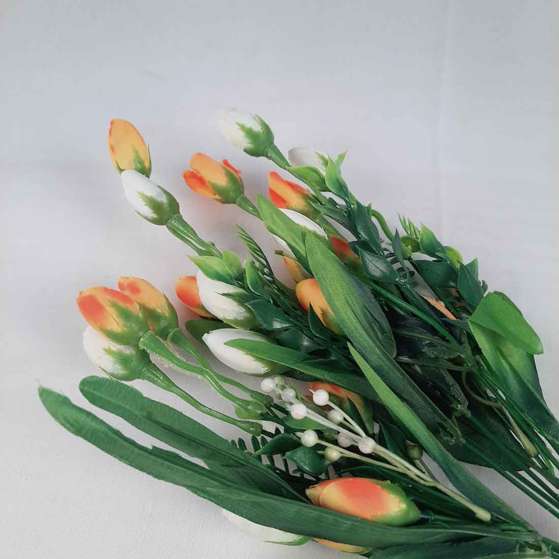 Artificial Flower Bunch- Apkamart #color_Orange