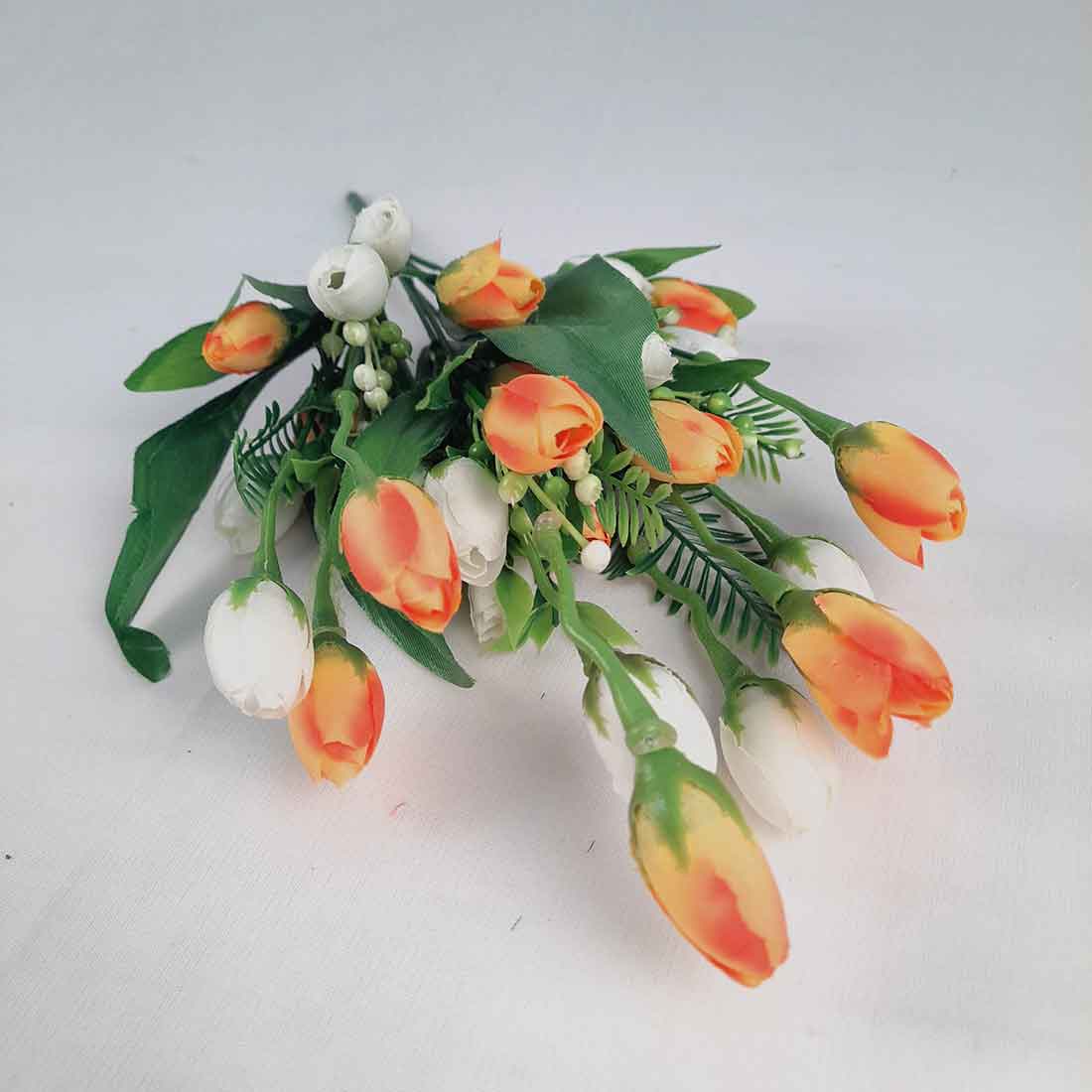 Artificial Flower Bunch- Apkamart #color_Orange