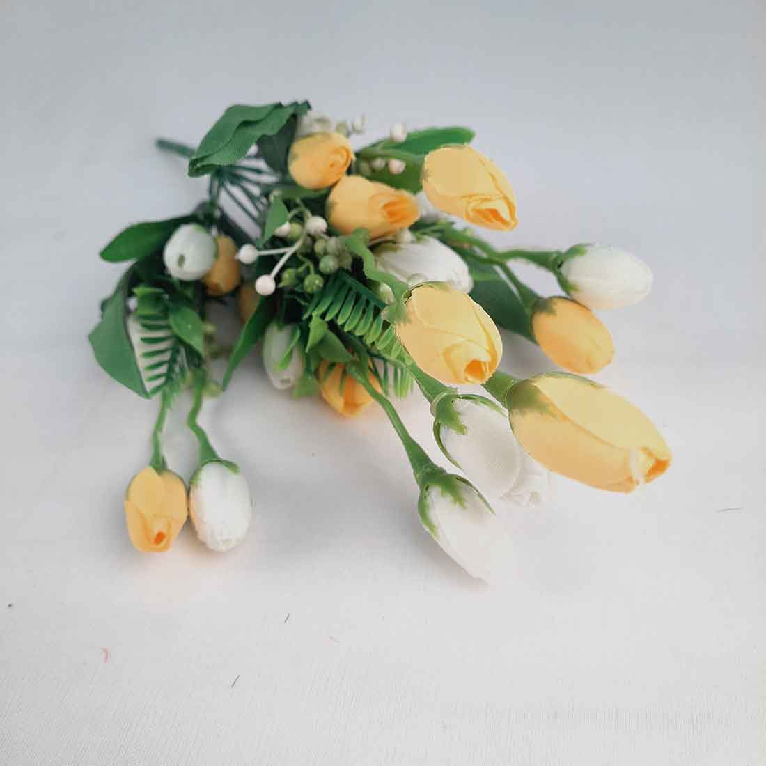 Artificial Flower Bunch- Apkamart #color_Yellow