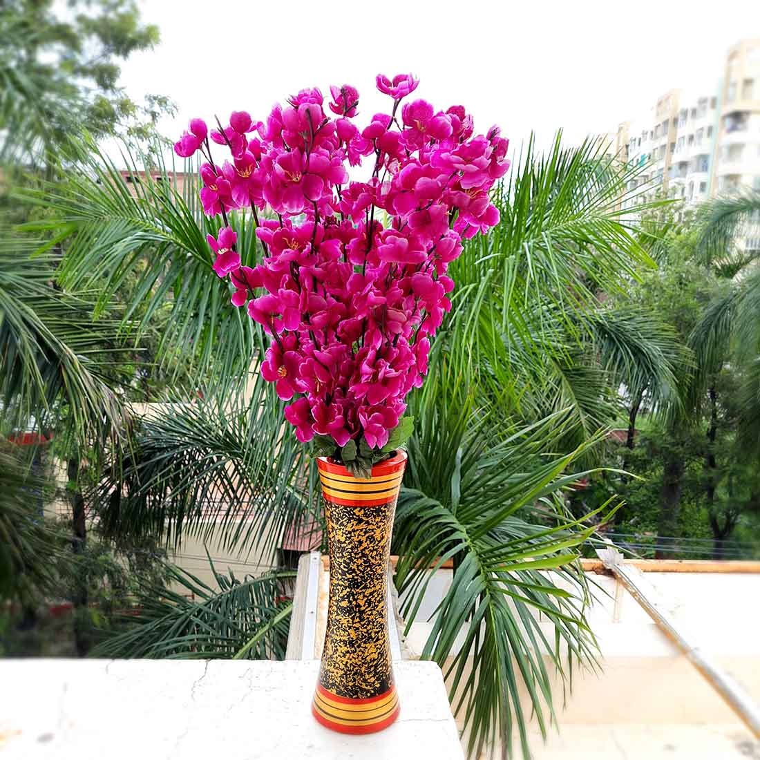 Artificial Flowers Bunch- Apkamart #color_Purple
