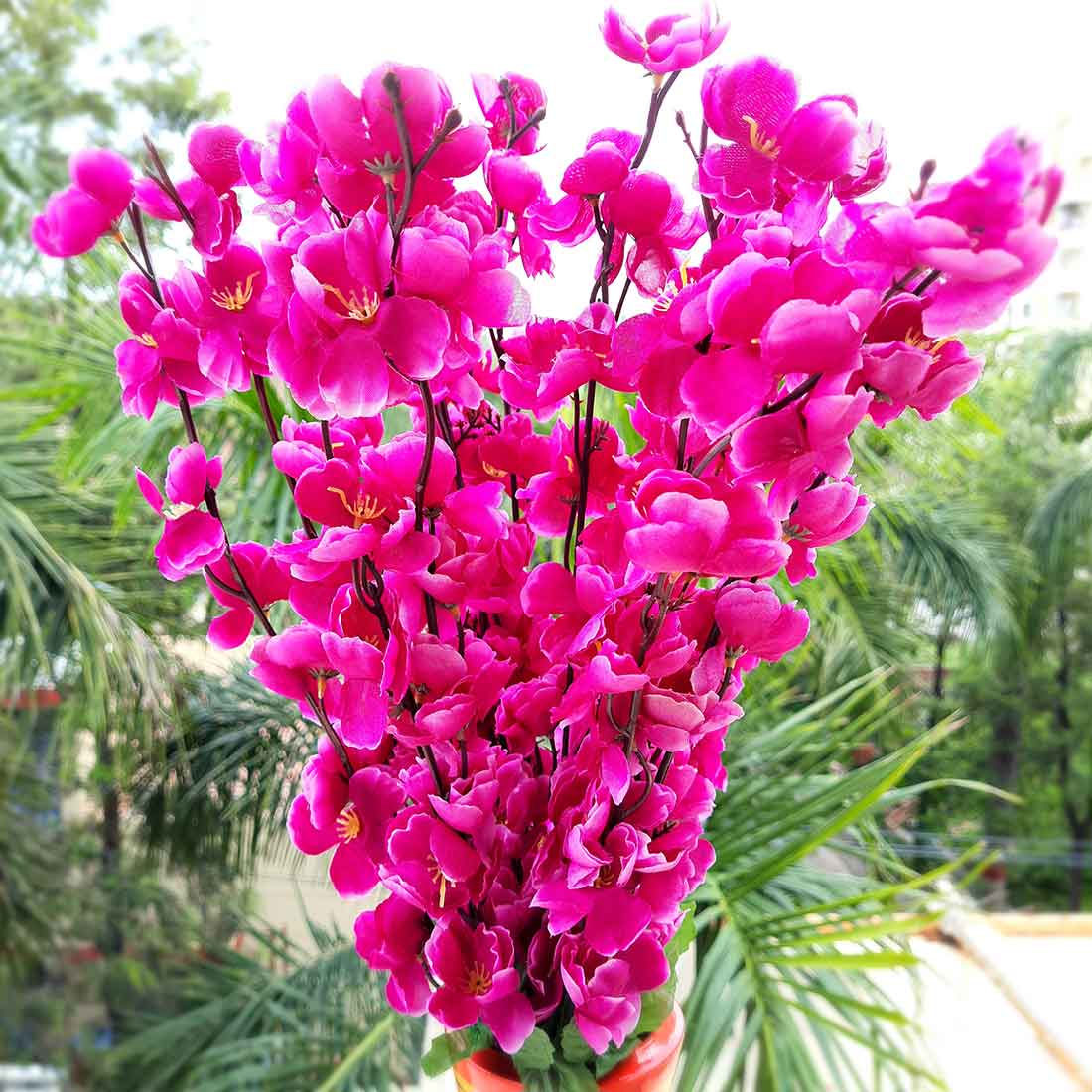 Artificial Flowers Bunch- Apkamart #color_Purple
