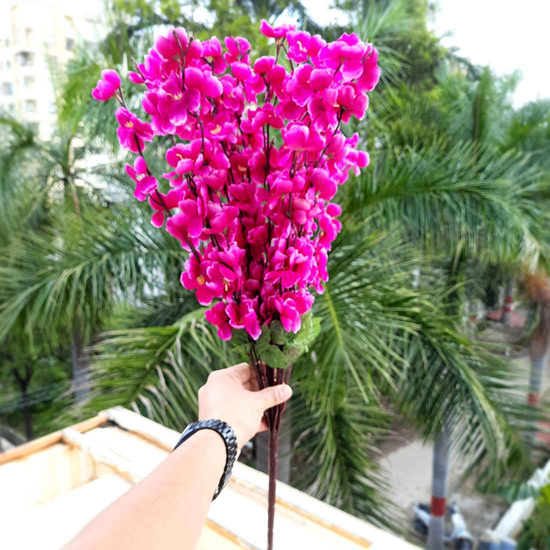 Artificial Flowers Bunch- Apkamart #color_Purple