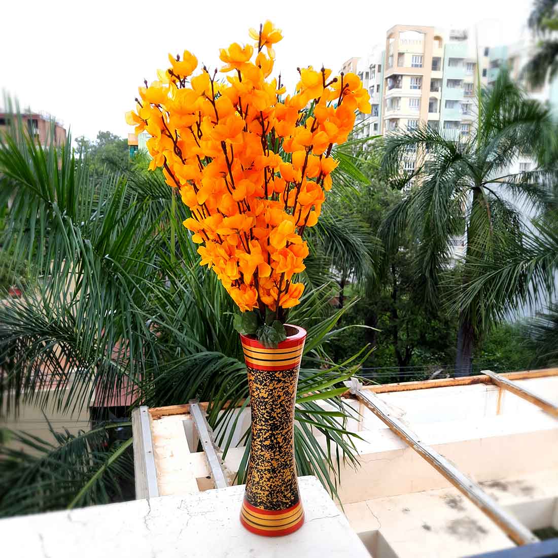 Artificial Flowers Bunch- Apkamart #color_Yellow