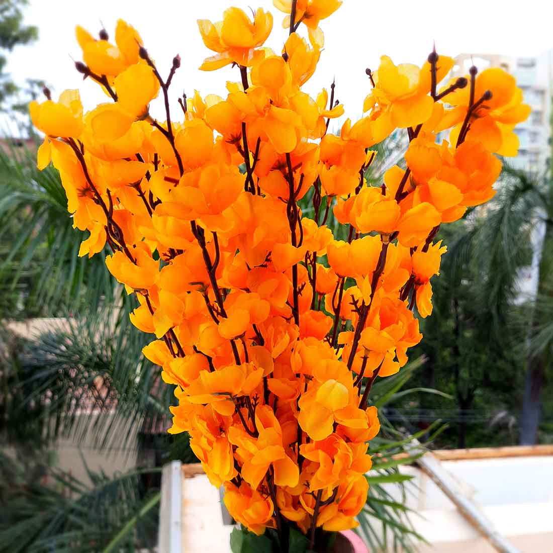 Artificial Flowers Bunch- Apkamart #color_Yellow