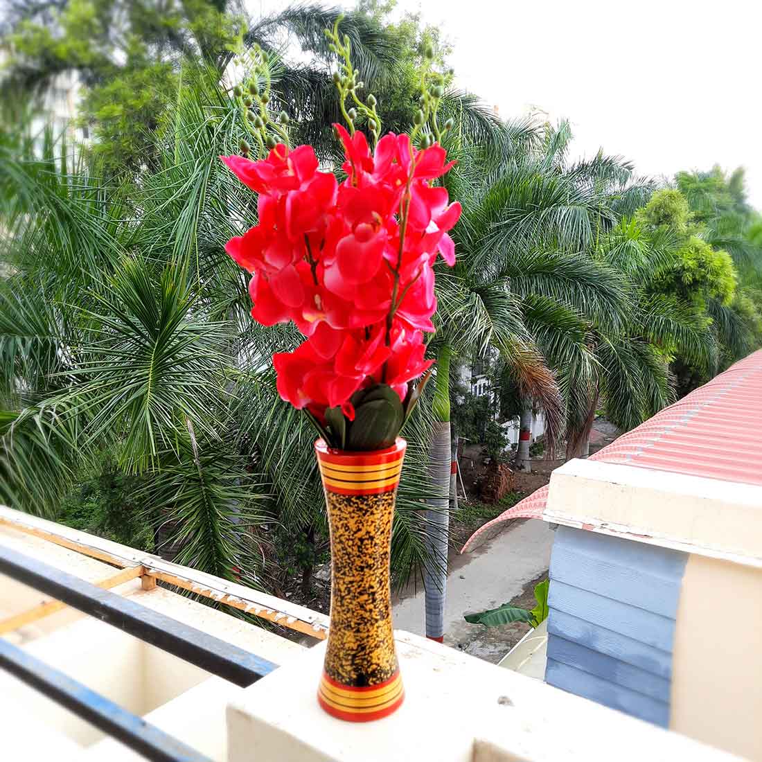 Artificial Flowers Bunch- Apkamart #color_Pink