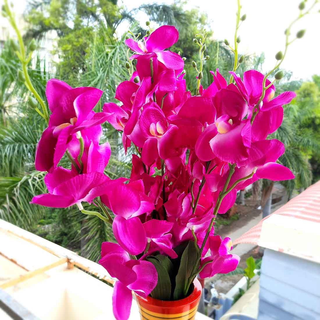 Artificial Flowers Bunch- Apkamart #color_Purple