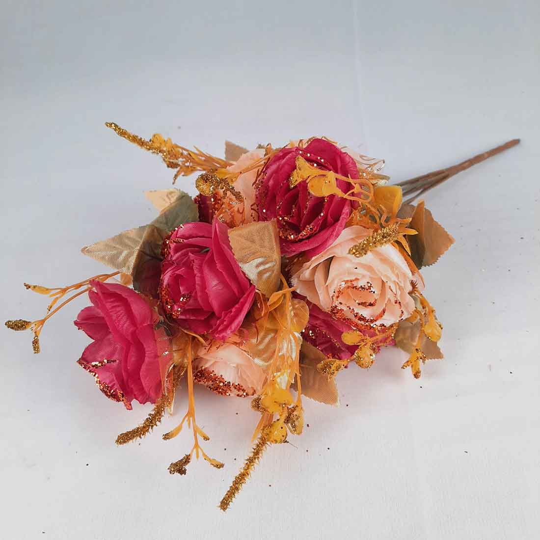 Artificial Flower Plants- Apkamart #color_Dark Pink