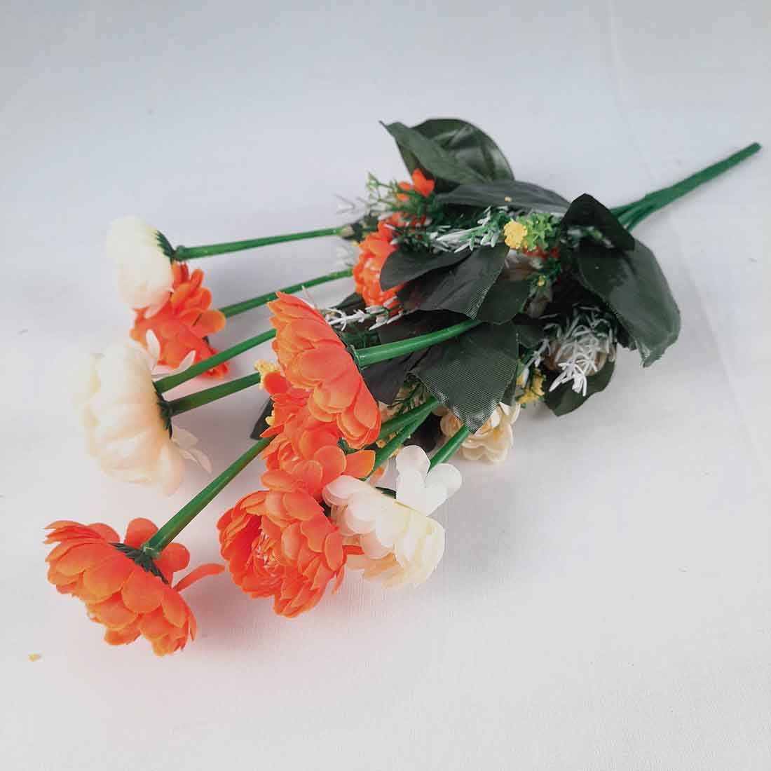 Artificial Flower Bunch- Apkamart #color_Orange
