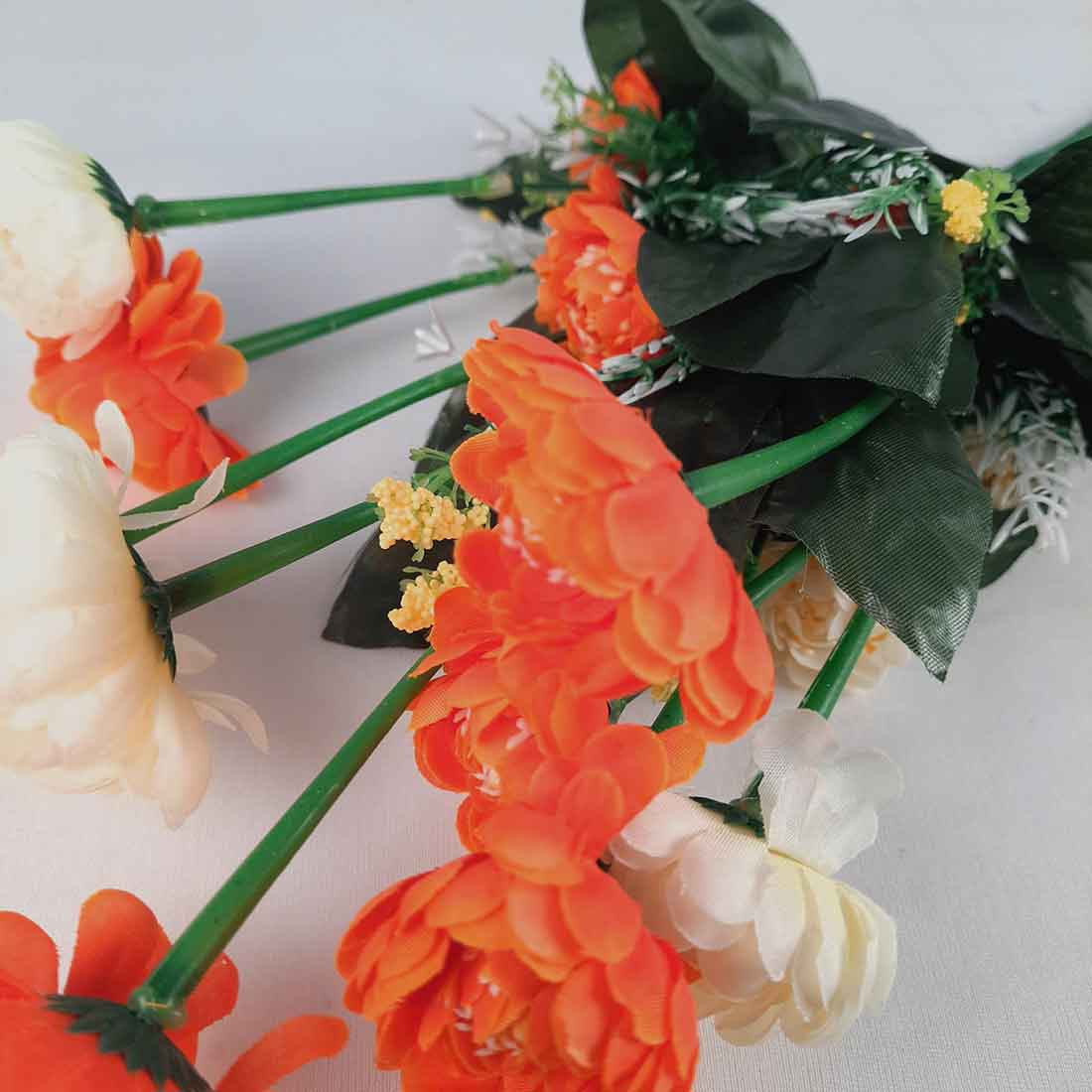 Artificial Flower Bunch- Apkamart #color_Orange