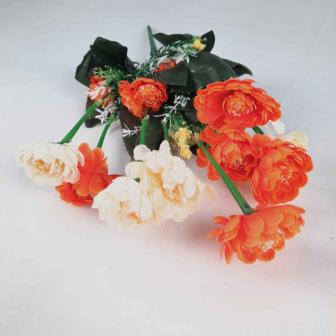 Artificial Flower Bunch- Apkamart #color_Orange