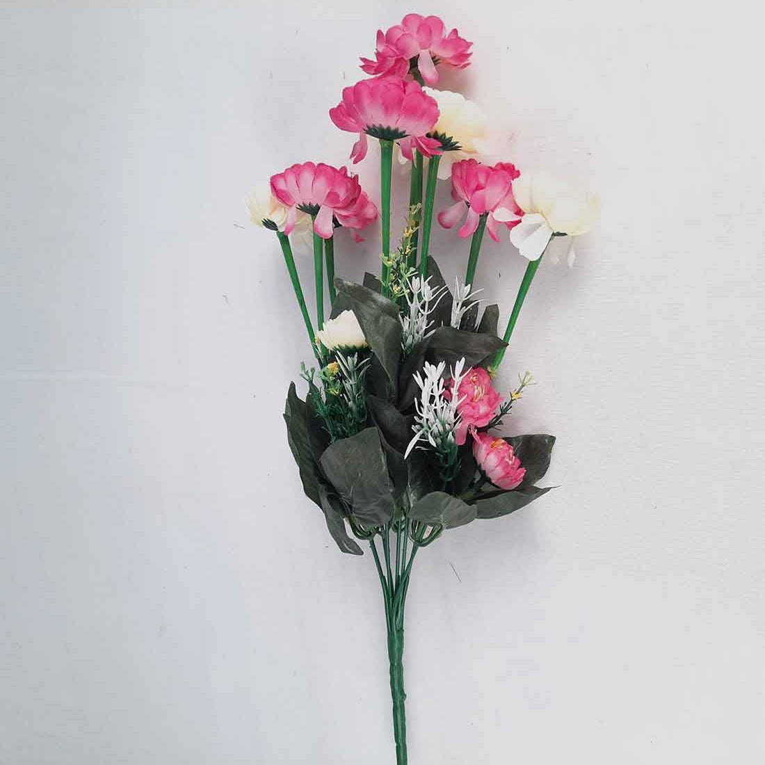 Artificial Flower Bunch- Apkamart #color_Purple & White