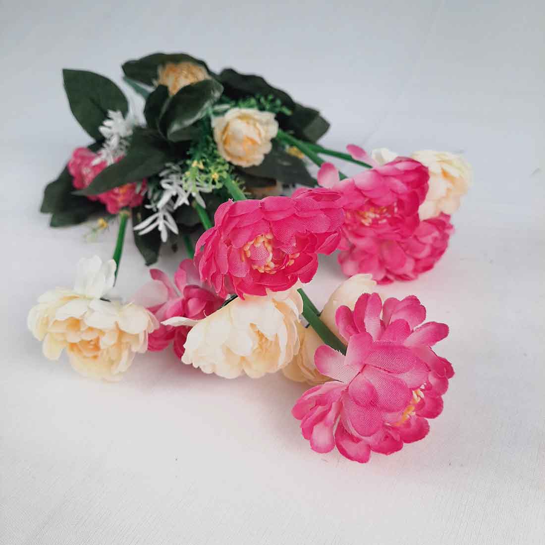 Artificial Flower Bunch- Apkamart #color_Purple & White