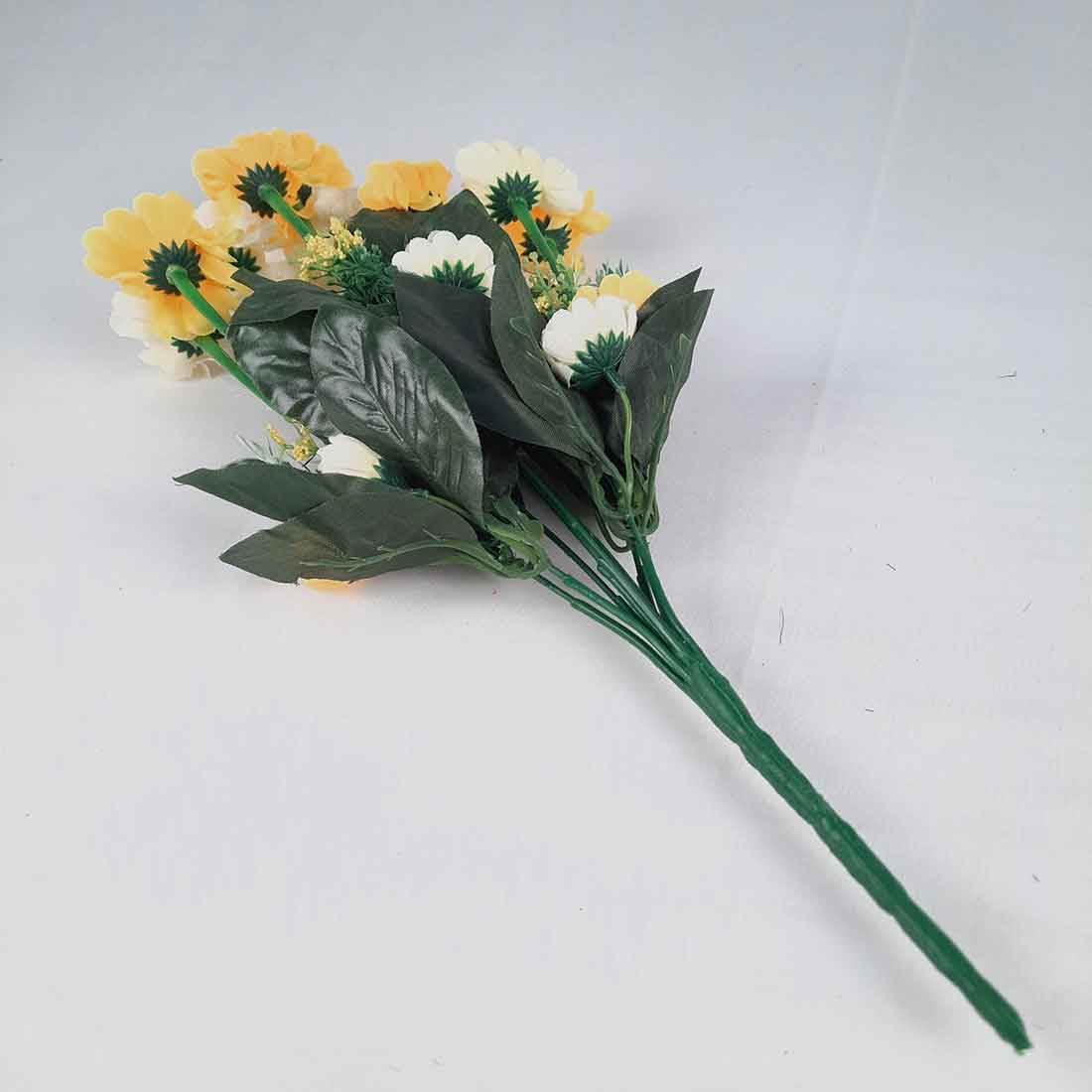 Artificial Flower Bunch- Apkamart #color_Yellow