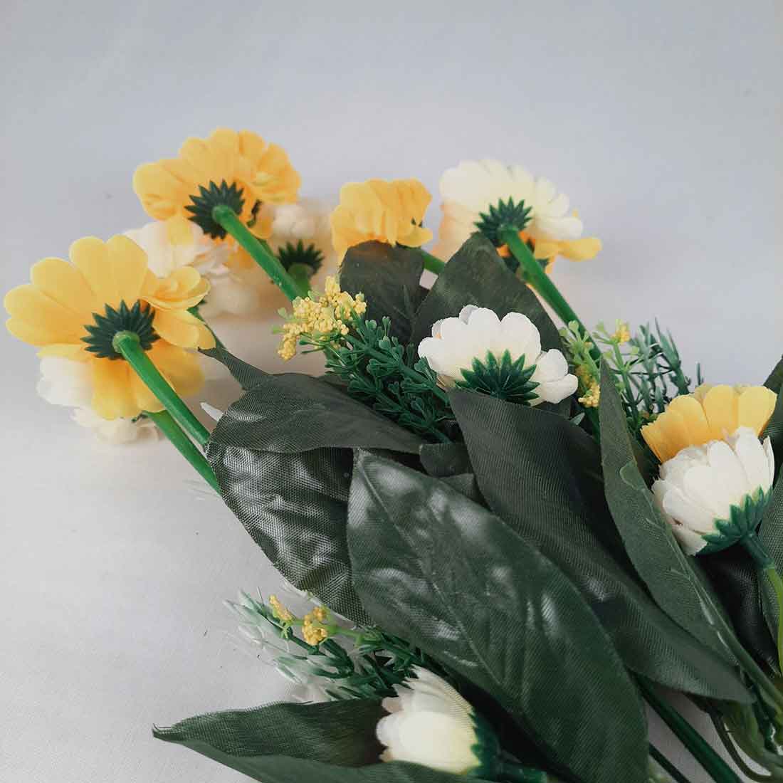 Artificial Flower Bunch- Apkamart #color_Yellow
