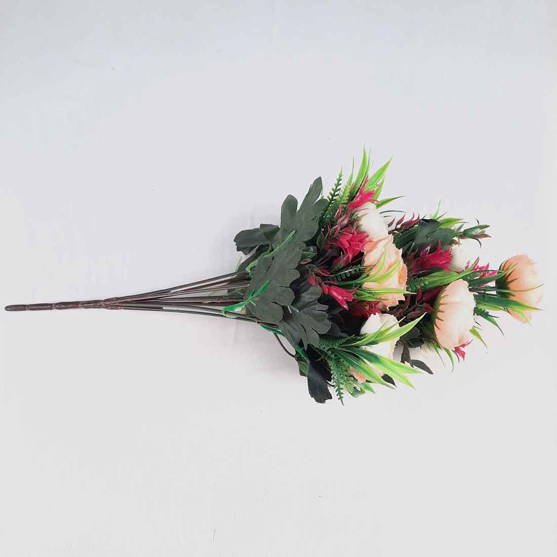 Artificial Flowers Bunch- Apkamart #color_Peach