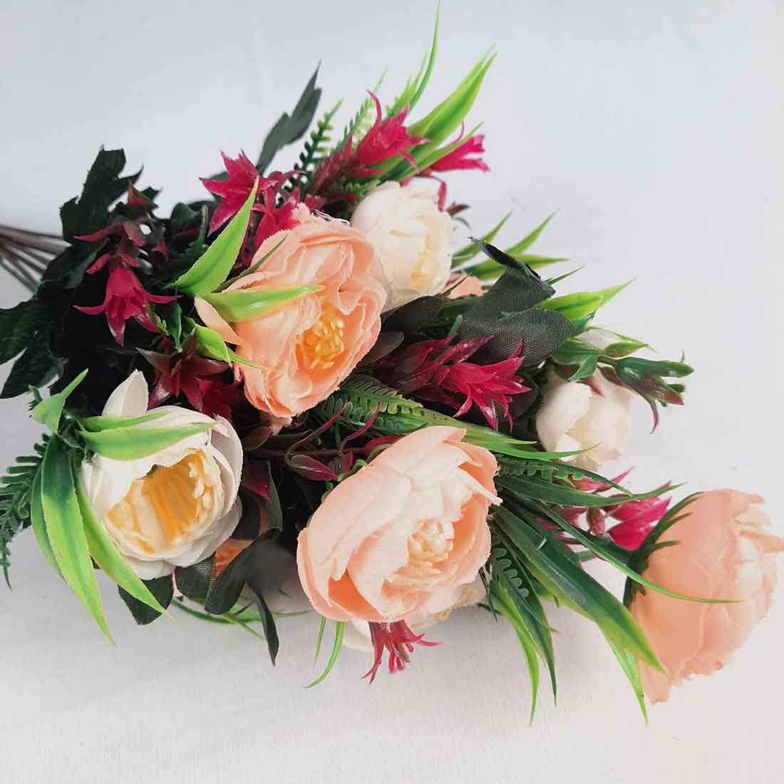 Artificial Flowers Bunch- Apkamart #color_Peach