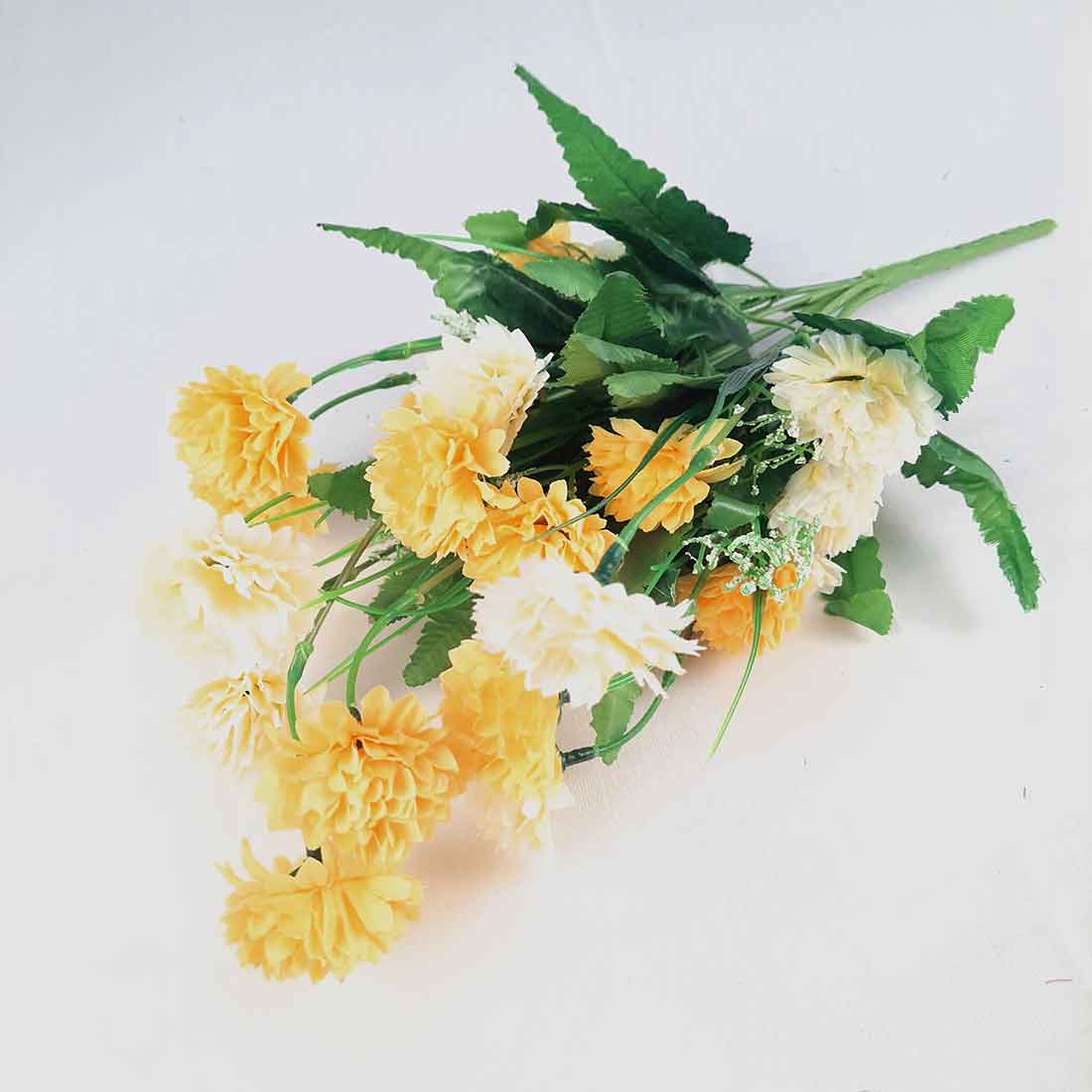 Artificial Flowers Bunch- Apkamart #color_Yellow