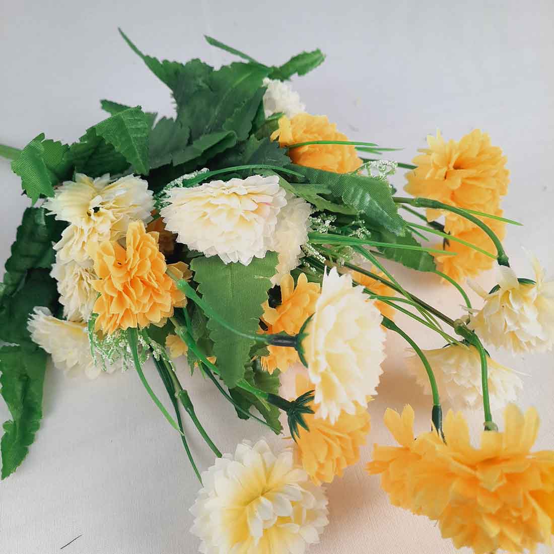 Artificial Flowers Bunch- Apkamart #color_Yellow