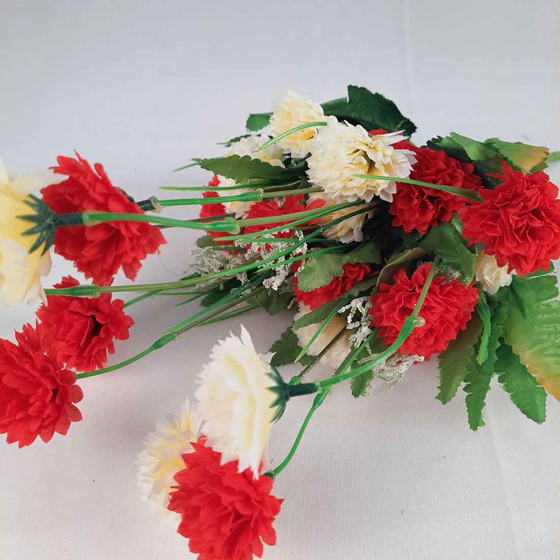 Artificial Flowers Bunch- Apkamart #color_Red