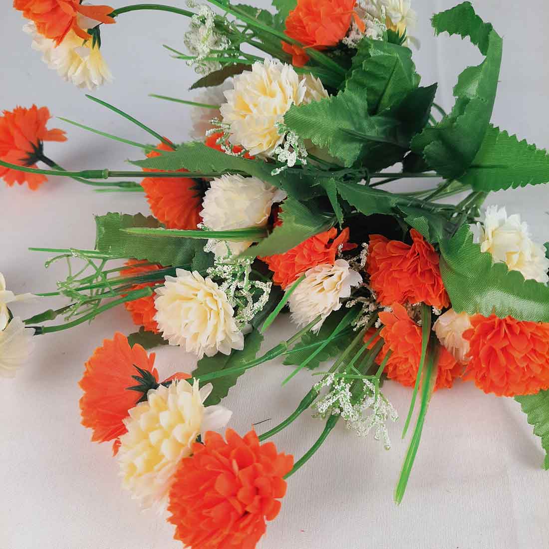 Artificial Flowers Bunch- Apkamart #color_Orange