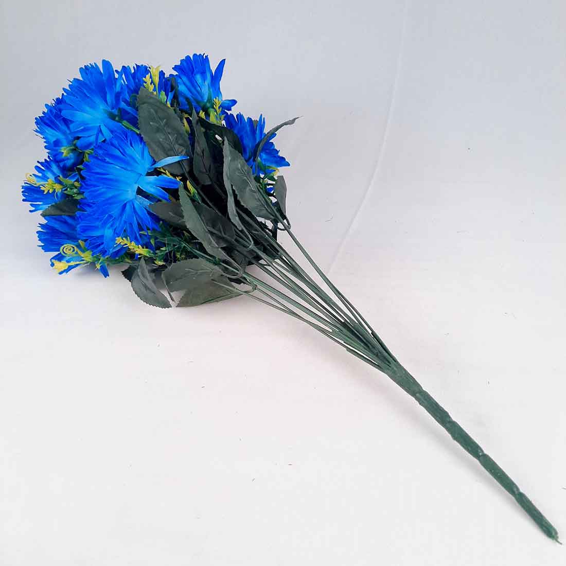 Artificial Flowers Bunch- Apkamart #color_Blue