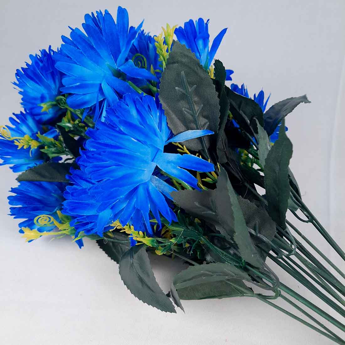 Artificial Flowers Bunch- Apkamart #color_Blue