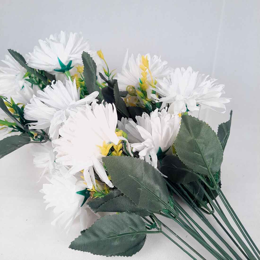 Artificial Flowers Bunch- Apkamart #color_White