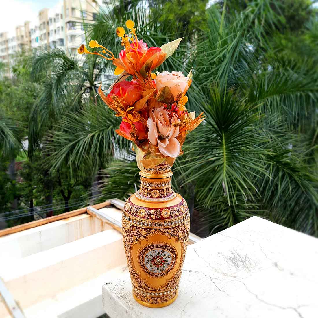 Artificial Flower Plants- Apkamart #color_Pink