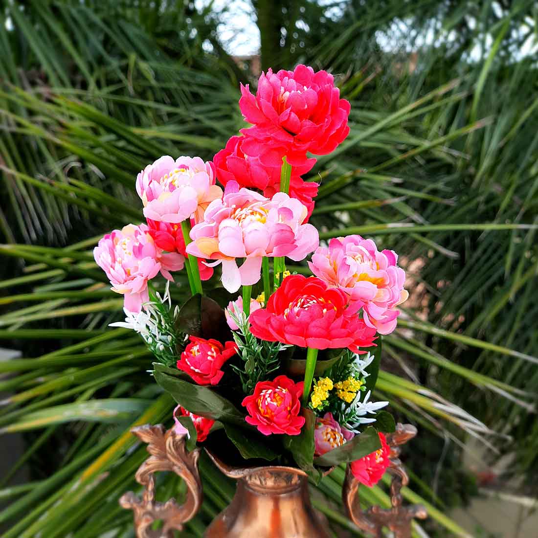 Artificial Flower Bunch- Apkamart #color_Pink