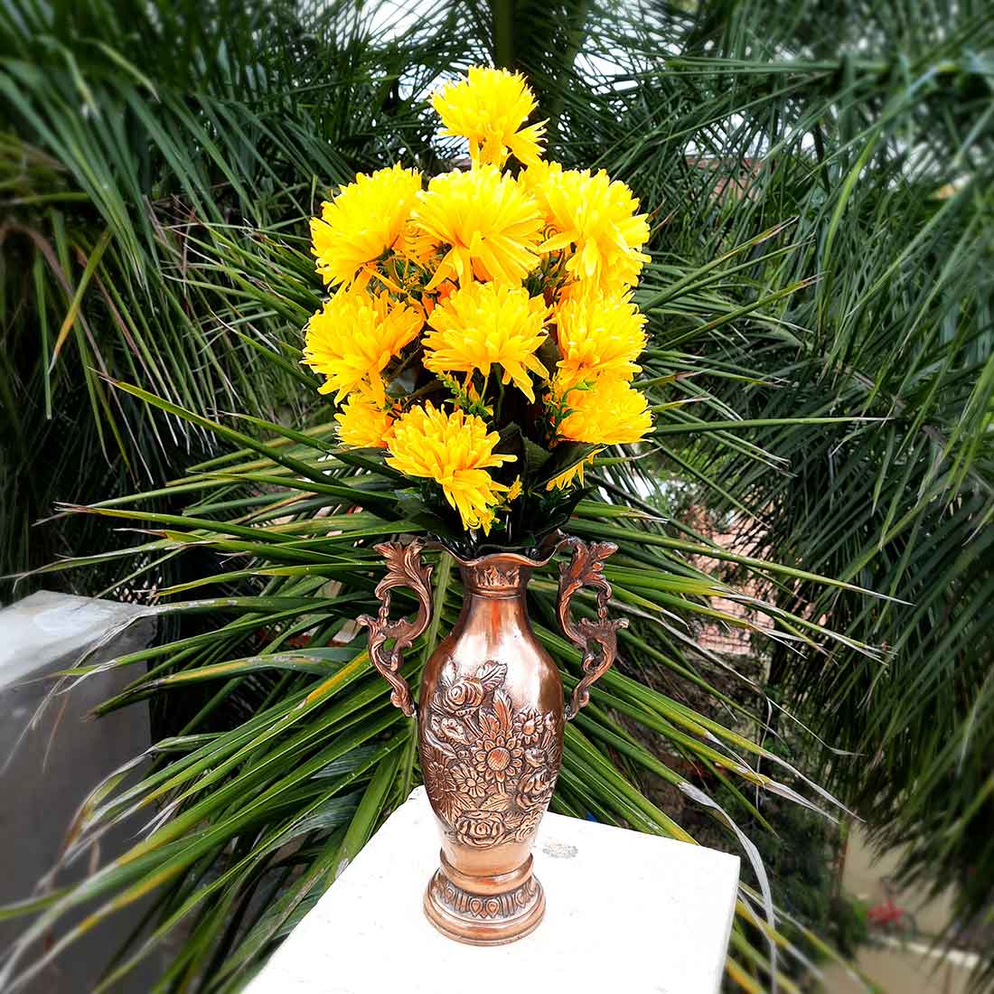 Artificial Flowers Bunch- Apkamart #color_Yellow