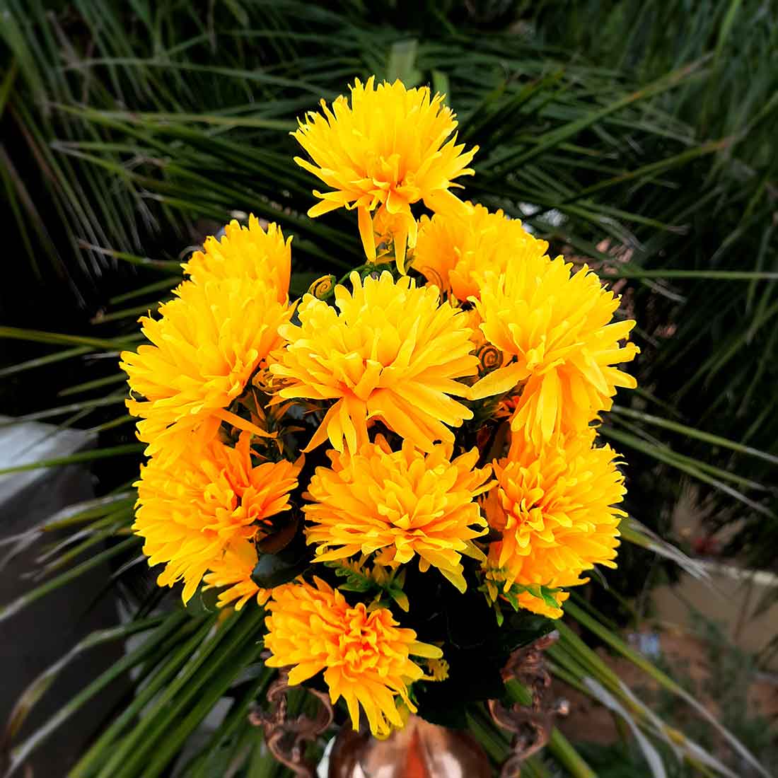 Artificial Flowers Bunch- Apkamart #color_Yellow