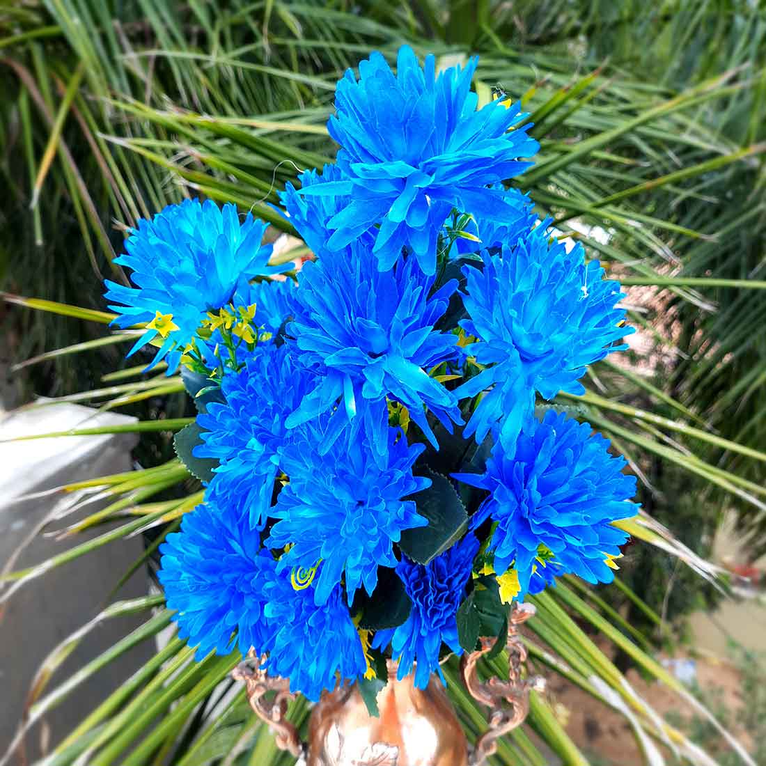 Artificial Flowers Bunch- Apkamart #color_Blue