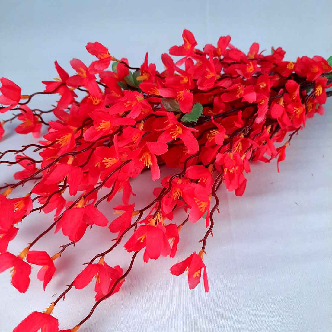 Artificial Flowers Bunch- Apkamart #color_Red